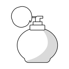 retro fragrance bottle icon vector illustration graphic design
