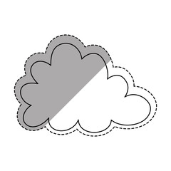 Clouds weather sky icon vector illustration graphic design