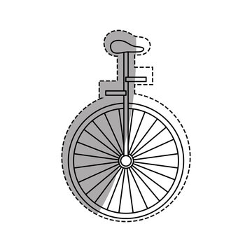 recommend clip art: vintage unicycle circus icon vector illustration graphic design