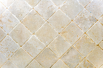 Brown square ceramic tiles, background, texture