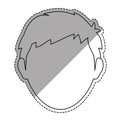 Faceless men cartoon icon vector illustration graphic design