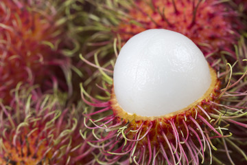 rambutan sweet delicious fruit, background
