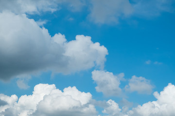 Naklejka na ściany i meble Soft Cloud in blue sky for background backdrop use