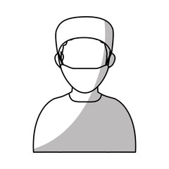 Doctor icon. Medical health care hospital and emergency theme. Isolated design. Vector illustration