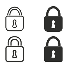 Lock icon set.