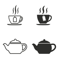 Tea icon set.