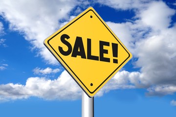 Sale concept, signpost