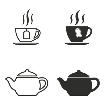 Tea Icon Set.
