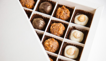 Beautiful sweets in the gift box