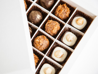 Beautiful sweets in the gift box