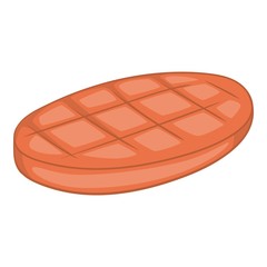 Beefsteak icon. Cartoon illustration of beefsteak vector icon for web