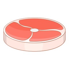 Meat fillet icon. Cartoon illustration of meat fillet vector icon for web