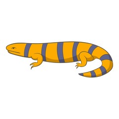 Obraz premium Yellow lizard icon. Cartoon illustration of yellow lizard vector icon for web