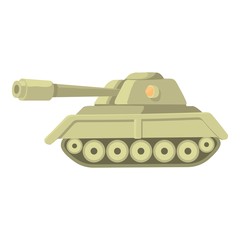 Tank icon. Cartoon illustration of tank vector icon for web
