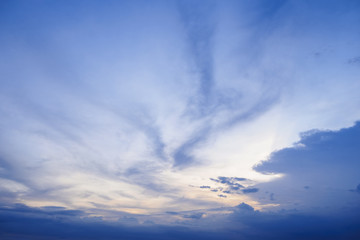 Fototapeta na wymiar Dramatic Sky Evening Cloud Nature Abstract background