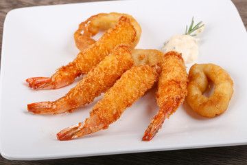 Squid and Shrimp Tempura