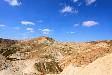 Ein Avdat Canyon on the Negev desert.