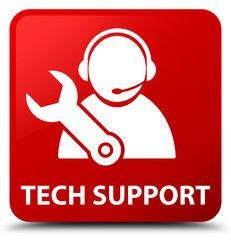 Tech support red square button