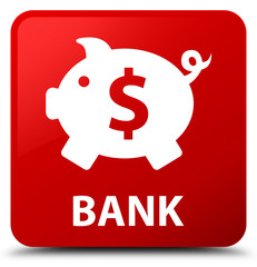 Bank (piggy box dollar sign) red square button