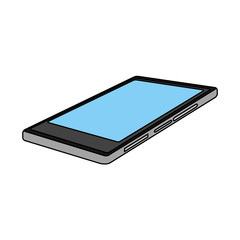 Smartphone icon. Device gadget technology and electronic theme. Isolated design. Vector illustration