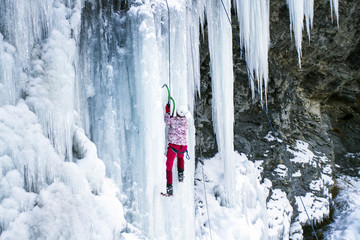 ice climbing.