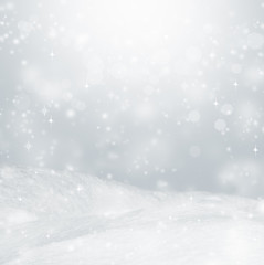 Beautiful winter background. Landscape with bokeh.