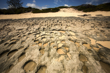 rocky shores of the Indian Ocean, Aronia orange bay, north of Madagascar