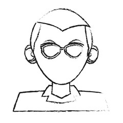 Man icon. Male avatar person people and human theme. Isolated design. Vector illustration