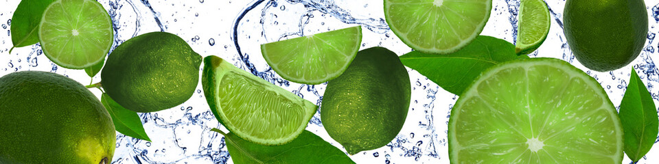 Limes in the water
