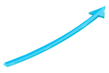 Blue arrow. Up web icon