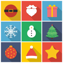 Christmas  flat icon on isolated transparent background.	