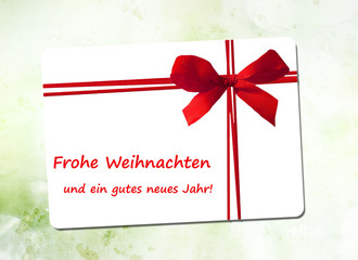 Frohe Weihnachten und ein gutes neues Jahr