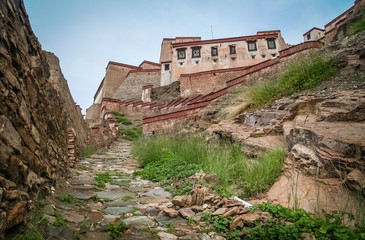 Fototapeta na wymiar Tibetan Castle in Gyangze