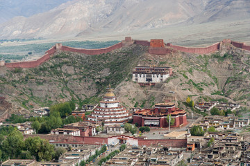 The Buddhist Kumbum chorten in Gyantse