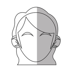 Woman icon. Girl female avatar person people and human theme. Isolated design. Vector illustration
