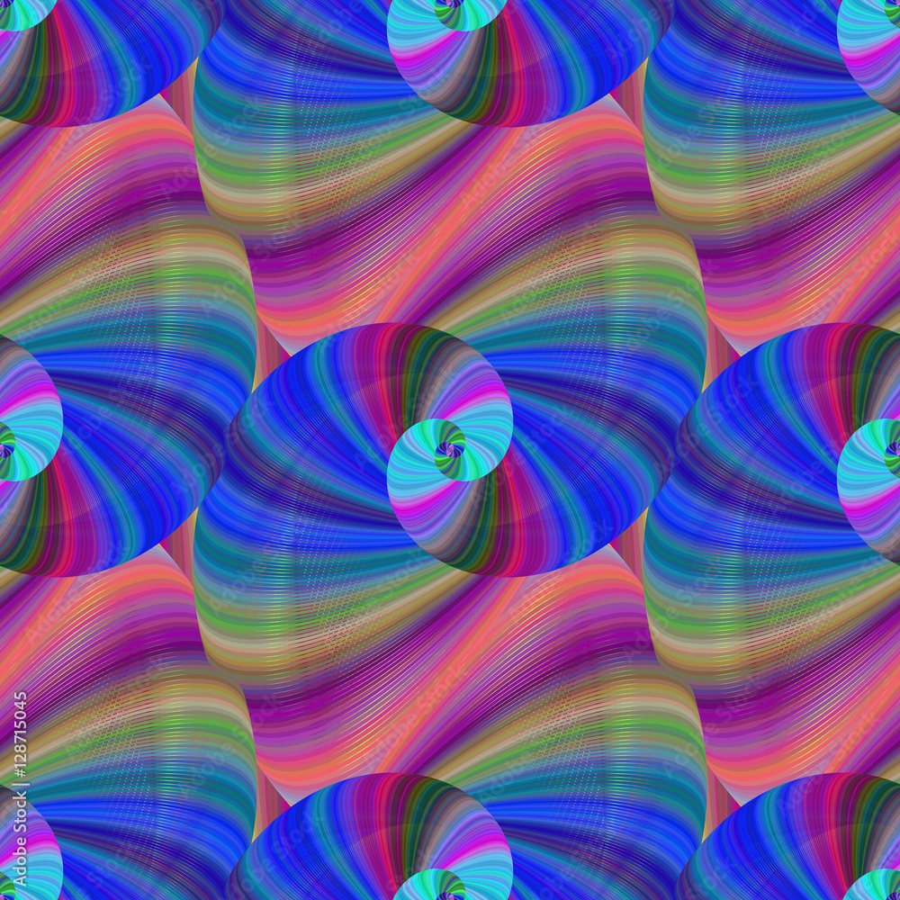 Poster seamless abstract colorful fractal pattern