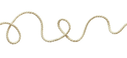 White wavy rope