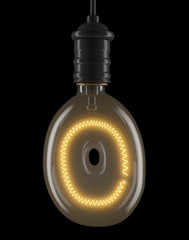 Bulb light font