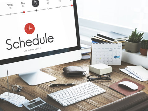 Schedule Time Management Planner Concept