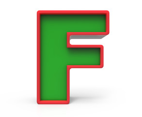 3D Christmas letter  F