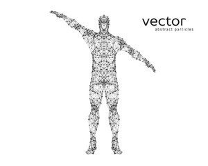 Naklejka na ściany i meble Abstract vector illustration of man.