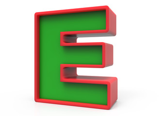 3D Christmas letter  E