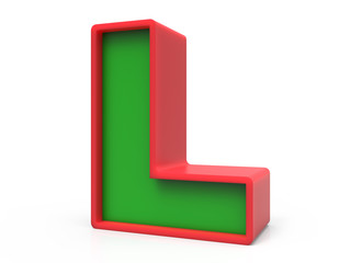 3D Christmas letter  L