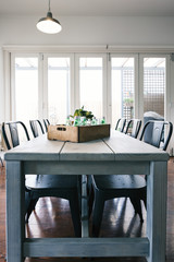 Vintage industrial styled contemporary interior renovation