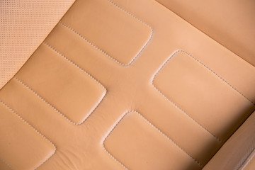 Seat detail of sports car