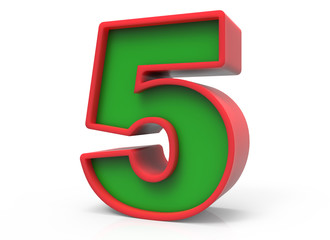 3d Christmas number 5