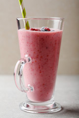 Healthy beverage berry smoothie