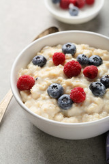 Breakfast bowl with berry