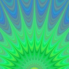 Green sunrise - colorful fractal background