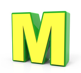 3D Toy letter  M